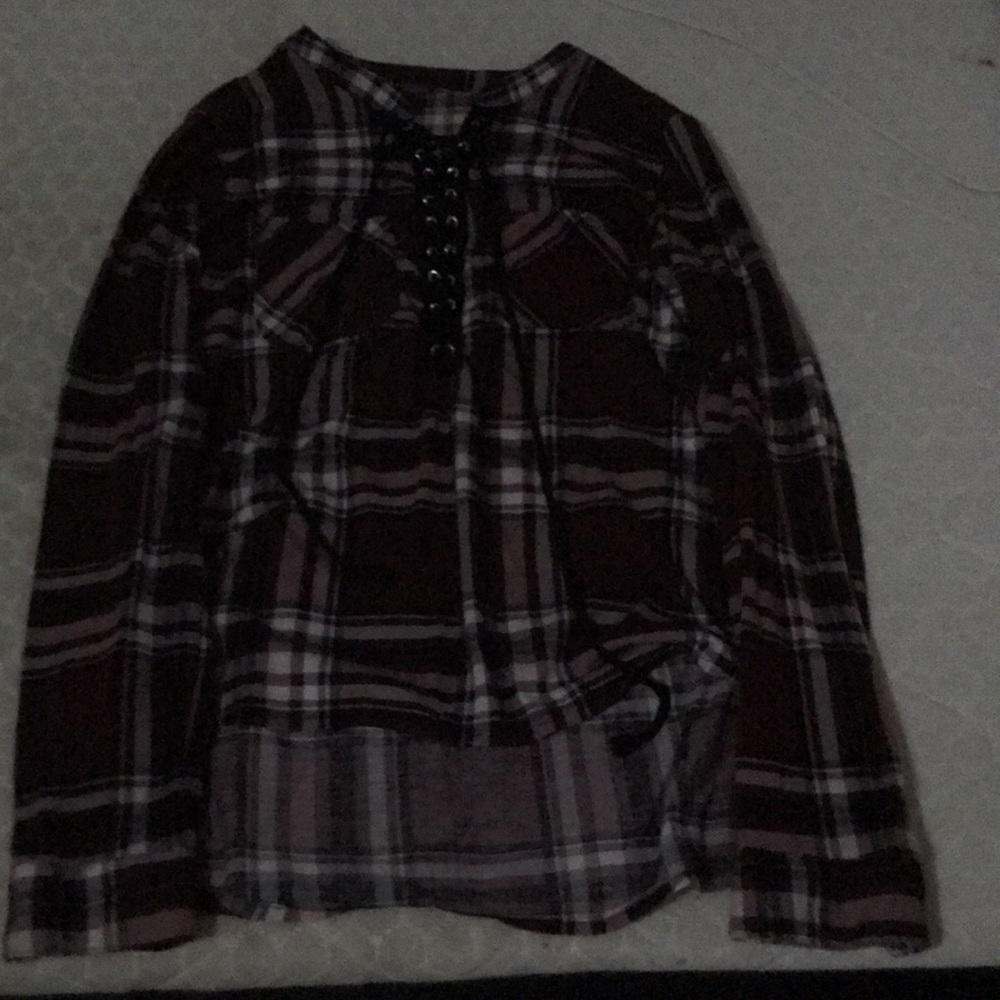A plaid shirt